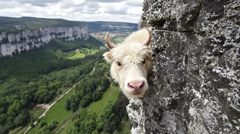 Walscheid : deux chiens paniquent un troupeau, un mouton coincé 36 heures sur une falaise à 10 mètres